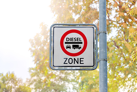 Diesel zone - stock image