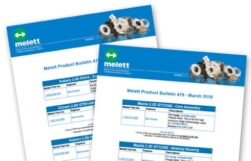 New Melett turbocharger parts