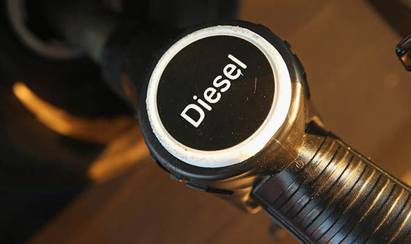 Diesel fuel pump - stock image